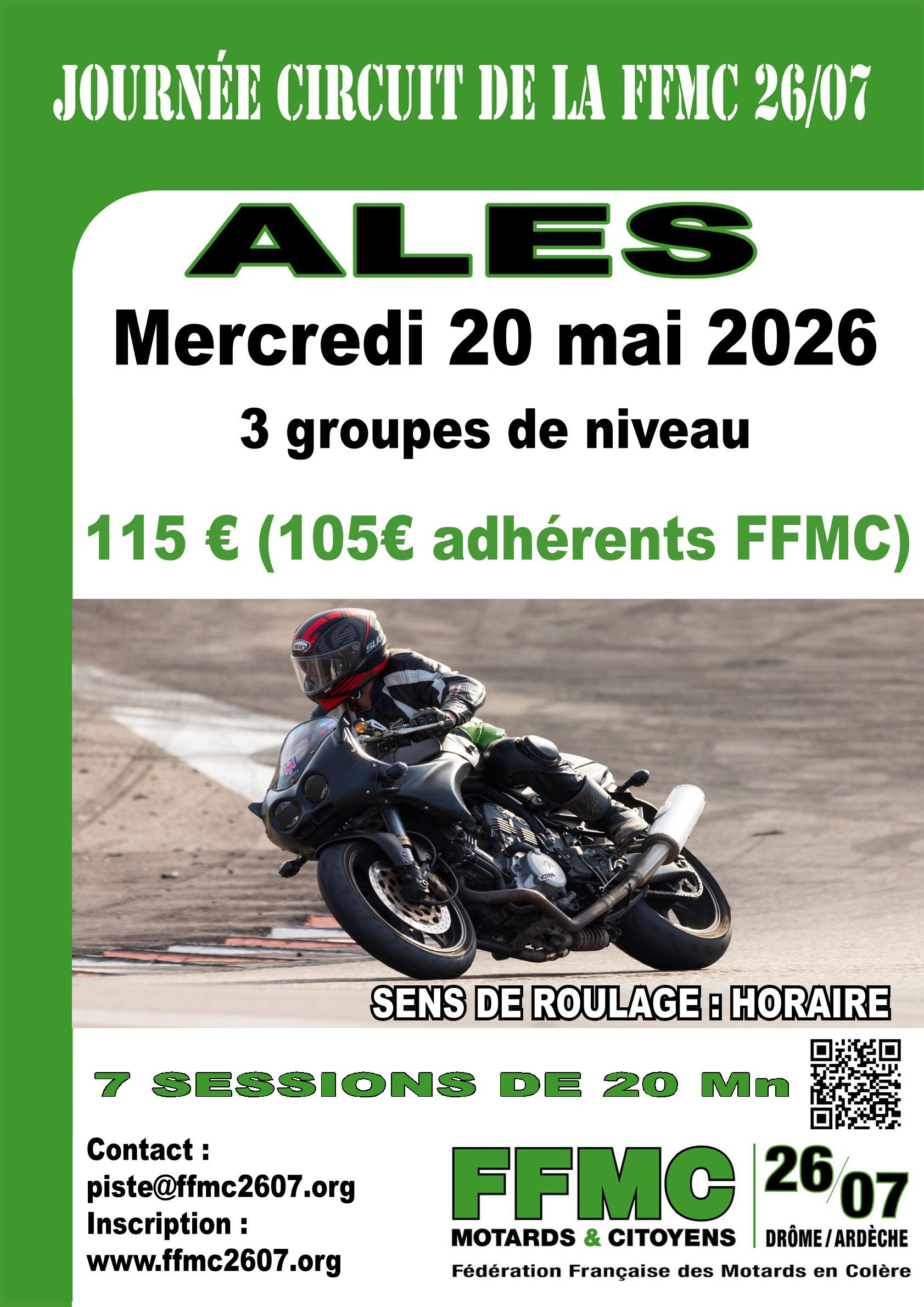 Journée Piste sur le circuit d'Alès avec la FFMC 26/07